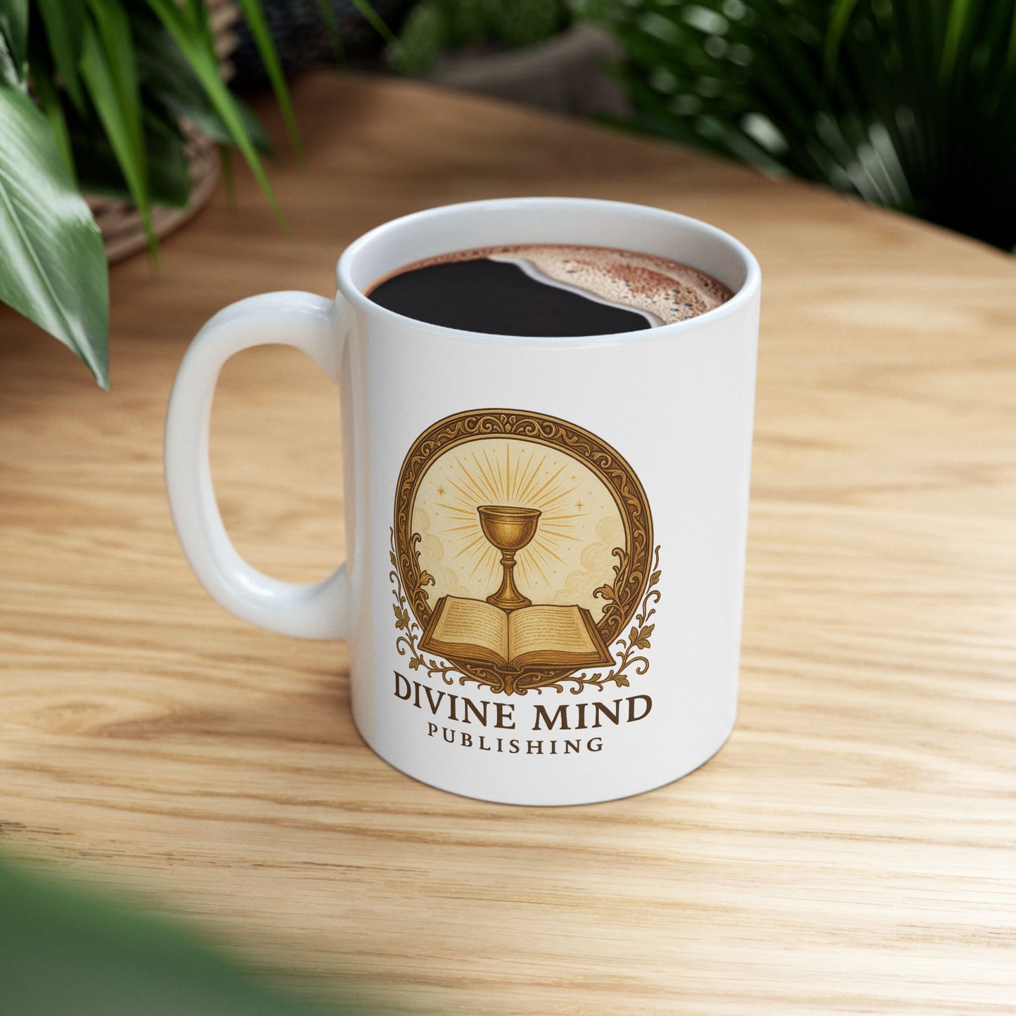 Divine Mind Publishing Ceramic Mug — 11oz Coffee Cup